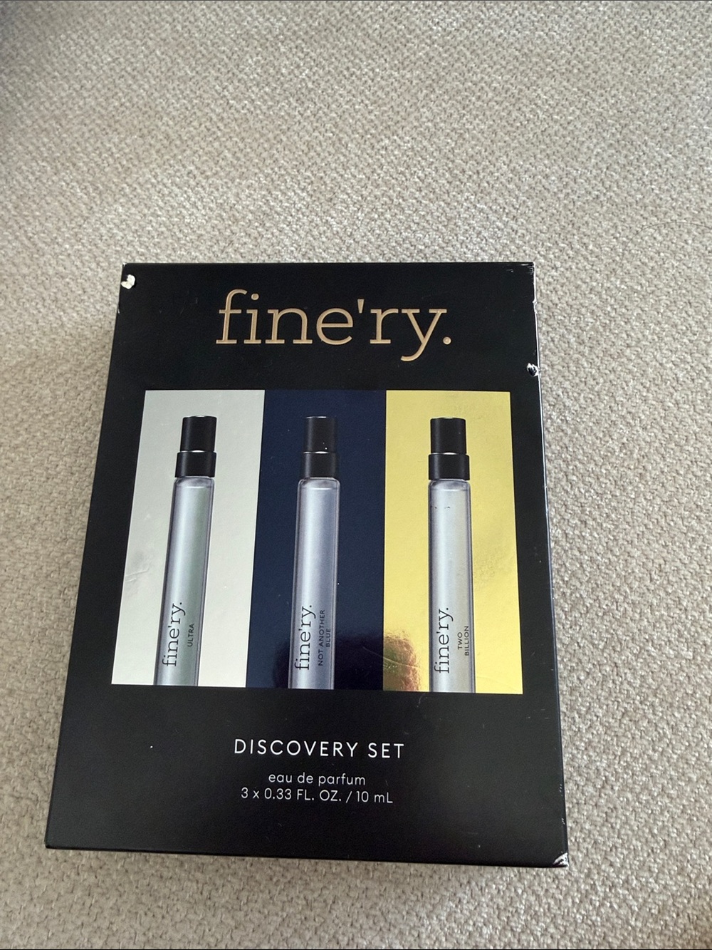 fine'ry. Men's Discovery Set - Silver/Black